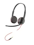 HP Poly Blackwire C3225 Top laidinis ausinių komplektas, biurui / skambučių centrui, 87 g, juoda