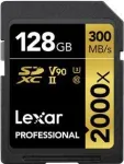 Lexar Professional 2000x 128 GB SDXC UHS-II atminties kortelė, U3, V90
