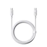 USB Type-C laidas Baseus Silky Series 100W 2 m Baltas