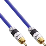 InLine Premium RCA garso kabelis 1x RCA ki&scaron;tukas / ki&scaron;tukas auksuotas 5 m