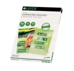 Leitz 33818 iLAM laminavimo plėvelės ki&scaron;enės, A4, 80 mikronų, blizgios, skaidrios, 100 vnt.