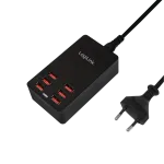 LogiLink PA0139 - apsauginis adapteris nuo vir&scaron;įtampių ir perkrovų - universalus - AC - juodas - 100-240 V