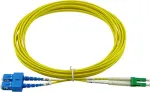 BlueOptics Duplex LWL Patch Laidas LC-APC/SC-UPC OS2 10m Mėlyna/Žalia