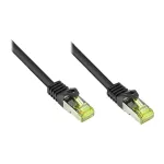 RJ45 jungiamasis laidas su Cat.7 neapdorotu kabeliu ir užrakto apsauga (RNS&reg;), S/FTP, PiMF, halogenų neturintis, 600MHz, OFC, juodas, 15m, Good Connections&reg; (8070R-150S)