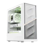 Gamemax AERIS 330 MW korpusas | Baltas | Mini Tower | be maitinimo &scaron;altinio
