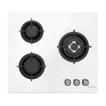 ISEASY MGBG-603 dujinė kaitlentė, 3 degikliai (balta)