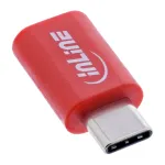 InLine 31650 USB duomenų blokatorius, adapteris i&scaron; USB-C ki&scaron;tuko į USB-C lizdą, iki 240 W PD