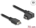 DeLOCK USB 10 Gbps laidas, USB Type-E Key A 20 kontaktų ki&scaron;tukas į USB Type-C lizdą, kampuotas, 70 cm