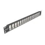 DeLOCK 19 colių Keystone pataisų skydelis 16 prievadų 1U juodas