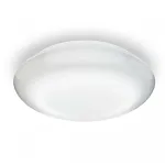 Lubinis &scaron;viestuvas Steinel DL Vario Quattro PRO S &mdash; apvalus LED &scaron;viestuvas 14 W, baltas, 310&times;69 mm, įmontuotas judesio daviklis