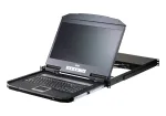 Rack konsolė ATEN CL3116NX 47 cm (18,5 col.) LCD 1366x768 USB/PS2 VGA 1U Metalas/Plastikas Juoda