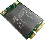 MiniPCI-e LTE modemo kortelė MikroTik R11E-LTE7 &mdash; tarptautiniai dažniai, iki 300 Mbps, LTE Cat7