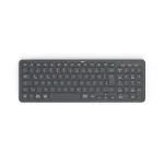 Hama WK-300 belaidė klaviatūra RF Wireless + Bluetooth QWERTZ voki&scaron;kas juoda