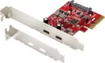 Renkforce RF-4599664 2 prievadų USB 3.2 Gen 2 valdiklio kortelė PCIe