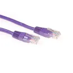 ACT Purple 1,5 m U/UTP CAT5E jungiamasis laidas su RJ45 ki&scaron;tukais