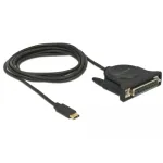 Lygiagretusis kabelis DeLOCK 62980 USB Type-C&trade; &ndash; DB25 1,8 m juodas