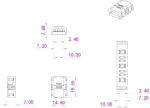 EUROLITE 50530069 LED juostos jungiamoji detalė, 4 kontaktų, 10 mm
