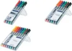Permanentinis markeris Staedtler 314 WP4 juoda, mėlyna, žalia, raudona