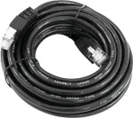 Ethernet kabelis Omnitronic CAT‑5 1 m, juodas