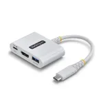 StarTech.com USB-C į HDMI kelių prievadų adapteris su 140W PD įkrovimu, 4K 60Hz HDMI, USB 5Gbps stotelė, mini dokas, skirtas MacBook / Dell / Thinkpad / HP / iPad / plan&scaron;etiniams kompiuteriams