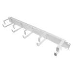 GC N0156 - 48,30 cm (19 inch) kabelių tvarkymo panelė, 5 kron&scaron;teinai, 1 HE, balta