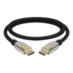 GOOD CONNECTIONS Premium DisplayPort 2.0 laidas, 54 Gbit/s, UHBR 13.5, 4K @240Hz / 8K @60Hz, pilno metalo jungtis, varis, 3 m, juoda