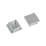 Brumberg 53039260 QUALITYFLEX LED profilių galinių dangtelių rinkinys, sidabrinės spalvos, plastikinis
