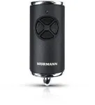 Hormann HSE 4 868MHz BiSecure rankinis siųstuvas (juodas, matinis, chromuoti mygtukai)
