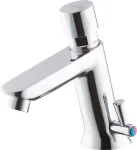 DEANTE Timed Washbasin Mixer with Temperature Control - Without Closing the Drain, Chrome