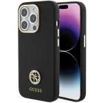 Guess GUHCP15LM4DGPK iPhone 15 Pro 6.1 Black Hardcase Silicone Logo Strass 4G