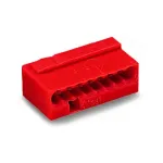 WAGO 243-808 PUSH WIRE&reg; jungiamasis gnybtas, 8 laidų, raudonas, 0,5&ndash;2,5 mm&sup2;