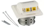 EFB Elektronik FTTH Outlet Flush-Mounted, 2x LC Duplex OS2 Adapters, Singlemode, White