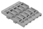 WAGO 221-2525 Montavimo adapteris 221 serijos jungtims, 5 vnt. pakuotė, pilka