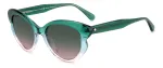 KATE SPADE Women's Elina Cat Eye Sunglasses - Black Frame Grey Gradient Lens 53mm