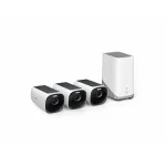 Eufy eufyCam S330 (eufyCam 3) 4K belaidė stebėjimo kamerų sistema, 3 kameros + HomeBase 3 (T88723W1)