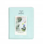 LOVEINSTANT Fotoalbumas 64 nuotraukoms, skirtas Fuji Instax Mini 13 12 11 40 41 99 Evo Link / Žalia