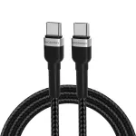 Wozinsky WNBCC2 USB-C į USB-C laidas, PD 65W, 2m, juodas