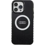 Audi IML Big Logo MagSafe Dėklas, skirtas iPhone 14 Pro Max 6,7 inch Juodas Kietas Dėklas