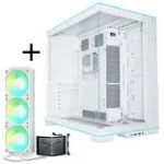 Lian Li O11D EVO RGB + TRYX PANORAMA SE ARGB Pilnas skysčio au&scaron;inimo komplektas - Baltas, 360mm