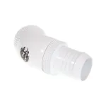 BitsPower BP-DW45R2I &ndash; žalvarinis baltas 45&deg; G1/4 inch jungiamasis elementas su 360&deg; sukamuoju antgaliu