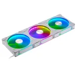 Phanteks D30-140 PWM Regular Airflow D-RGB kompiuterio korpuso ventiliatorius, 140 mm, baltos spalvos, 3 vnt.
