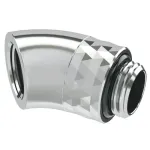 Barrow Dazzle Adapter TDWT45-B01 SS 45&deg; G1/4 colio i&scaron;orinis į G1/4 colio vidinį sukamasis adapteris sidabrinis