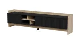 Cama RTV PORTO 3D Spintelė 190x38x50 ąžuolas/juodas