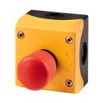 Eaton M22-PV/KC11/IY avarinio sustabdymo grybo formos mygtukas pavir&scaron;inio montavimo korpuse M22/I1, atleidžiamas traukiant, ne&scaron;vytintis, raudonas, 1NO/1NC, IP66, 38mm