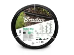 Bradas DSWWM50-SET1 Sodo žarnos rinkinys 50 m, 1/2 colio, 3 sluoksnių PVC su greitaisiais jungikliais, purk&scaron;tuvu ir čiaupo adapteriu