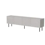 Stalvir&scaron;is televizoriui Cama LUCCA 4D 200x40x59 cm, kaspinas, pilka medžio drožlių plok&scaron;tės vir&scaron;us