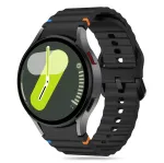 Tech-Protect Silicone Sport laikrodžio dirželis Samsung Galaxy Watch4/5/5 Pro/6/7/FE, juodas