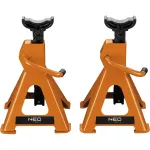 NEO TOOLS 3 tonų automobiliniai domkratai-stovai, 295-415 mm auk&scaron;tis, pora