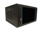 DSIT 6U 19 inch sieninis serverio kabinetas su stiklo durimis ir perforuotais &scaron;oniniais skydais, 600x600x368 mm (DS6606ZP)