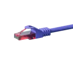 DSIT CAT6 U/UTP tinklo trumpiklis, 0,15 m, violetinis, 100% varis (DC-68-001)